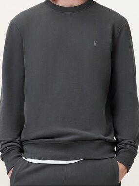 All saints Men's Crewneck Sweatshirt -black XL